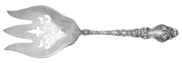 Douvaine (Sterling, 1890) Solid Salad Serving Fork