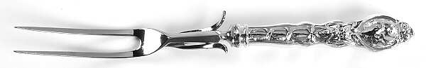 Douvaine (Sterling, 1890) Large Stainless-Prong Roast Carving Fork