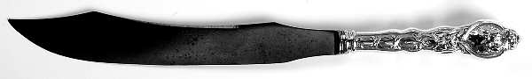 Douvaine (Sterling, 1890) Large Stainless Blade Roast Carving Knife
