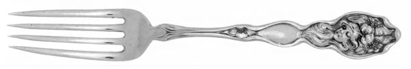 Evangeline (Sterling, 1904) Monogram Fork