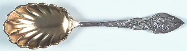 Narcissus (Sterling, 1890, No Monograms) Sugar Shell Spoon