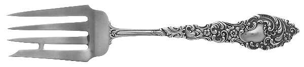 Passaic (Sterling, 1900) Small Solid Cold Meat Serving Fork