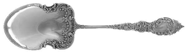 Passaic (Sterling, 1900) Oversize Solid Salad Serving Spoon