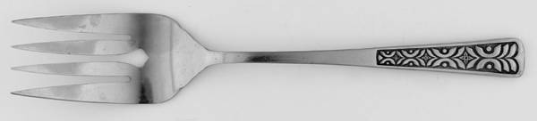 Alhambra (Stainless) Medium Solid Cold Meat Serving Fork