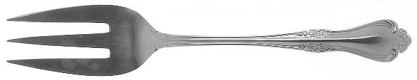 Breton Rose (Stainless) Medium Solid Cold Meat Serving Fork