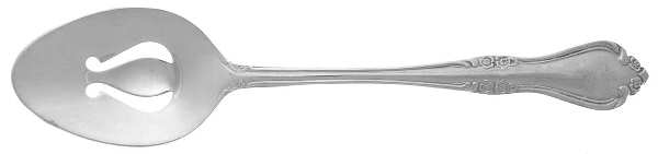 Breton Rose (Stainless) Pierced Tablespoon (Serving Spoon)