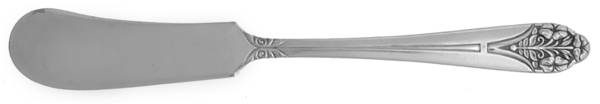 Claudia (Silverplate) Flat Handle Butter Spreader
