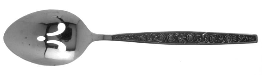 Granada Rose (Stainless) Pierced Tablespoon (Serving Spoon)