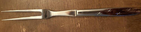Heavenly Star (Stainless) Small Steak Carving Fork with Stainless Prongs