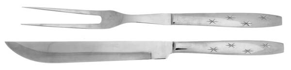 Heavenly Star (Stainless) Small Stainless Blade 2-Piece Steak Carving Set