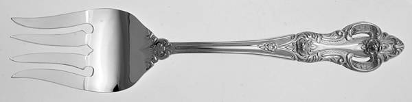 Kings Era (Silverplate) Medium Solid Cold Meat Serving Fork