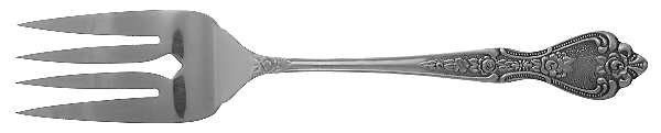 Normandy (Stainless) Medium Solid Cold Meat Serving Fork