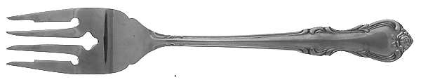Princess (Stainless) Medium Solid Cold Meat Serving Fork