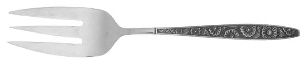 Spring Bouquet (Stainless) Medium Solid Cold Meat Serving Fork