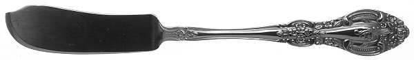 Springtime (Stainless) Flat Handle Master Butter Knife by Unknown Mfg Silver