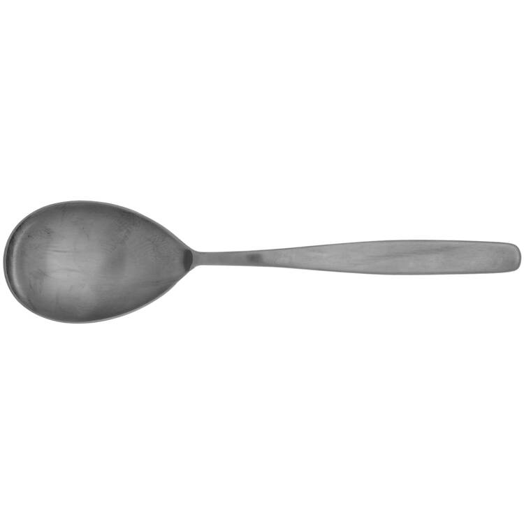 UNF1 (STAINLESS) Solid Salad Serving Spoon