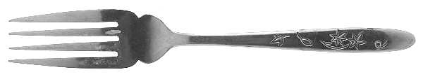 UNF138 (Stainless) Medium Solid Cold Meat Serving Fork