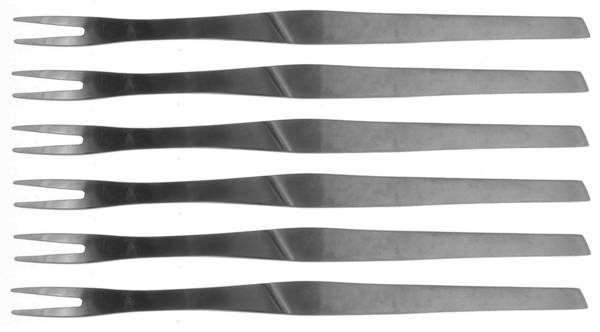 C6N1 (Stainless) Snail Fork - Set of 6