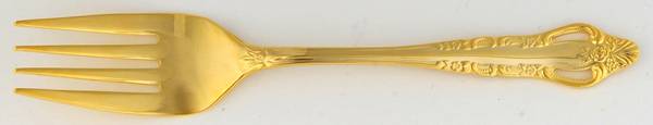 UNF164 (Gold Electroplate) Individual Salad Fork