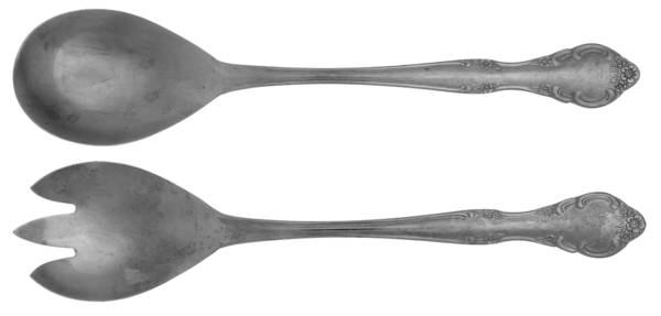 UNF190 (Stainless) (2 Pc) Solid Salad Set