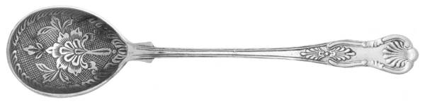 Kings (Silverplate) Oversize Solid Salad Serving Spoon