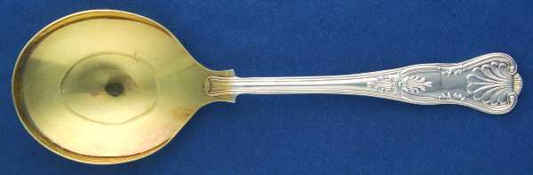 Kings (Silverplate) Solid Salad Serving Spoon