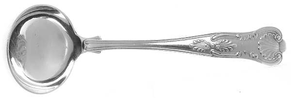 Kings (Silverplate) Solid Piece Cream Ladle by Unknown Mfg Silver