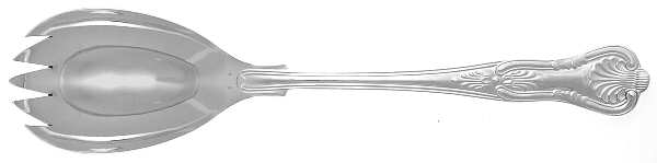 Kings (Silverplate) Solid Salad Serving Fork