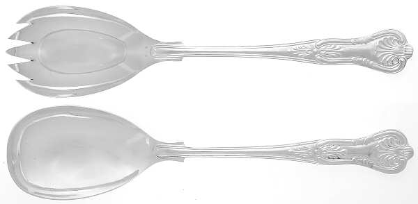 Kings (Silverplate) (2 Pc) Solid Salad Set