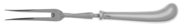 UNF221 (Stainless) Small Steak Carving Fork with Stainless Prongs