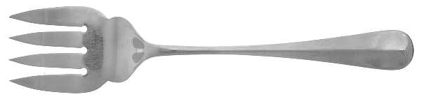 UNF221 (Stainless) Small Solid Cold Meat Serving Fork