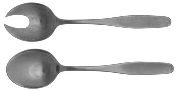 UNF296 (Stainless) (2 Pc) Solid Salad Set