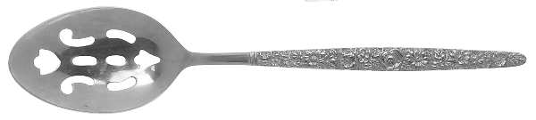 Rose Garden (Stainless) Pierced Tablespoon (Serving Spoon)