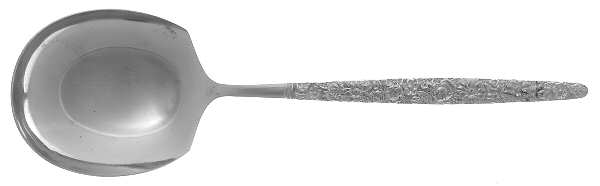 Rose Garden (Stainless) Solid Smooth Casserole Spoon