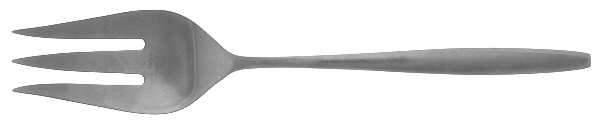 UNF317 (Stainless) Medium Solid Cold Meat Serving Fork