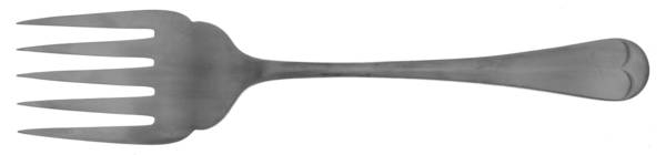 UNF318  (STAINLESS) Large Solid Cold Meat Serving Fork