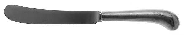 UNF318  (STAINLESS) Hollow Pistol Handle Butter Spreader