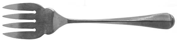 UNF318  (STAINLESS) Solid Salad Serving Fork
