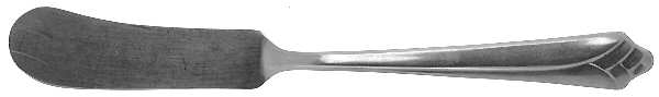 UNF333 (Stainless) Flat Handle Master Butter Knife