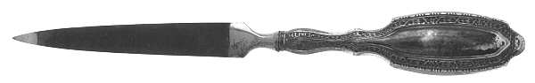 UNF374 (Sterling) Letter Opener with Stainless Blade