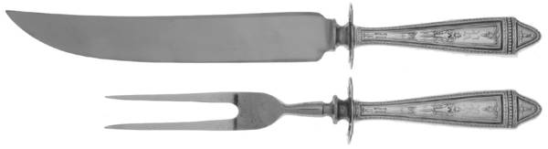 UNF380 (Sterling) Small Stainless Blade 2-Piece Steak Carving Set