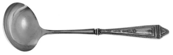 UNF380 (Sterling) Hollow Handle Gravy Ladle, Plate Bowl