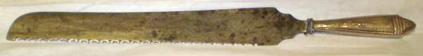 UNF380 (Sterling) Bread Knife with Silverplate Blade