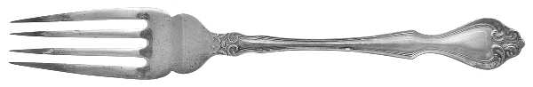 UNF443 (Nickel) Medium Solid Cold Meat Serving Fork