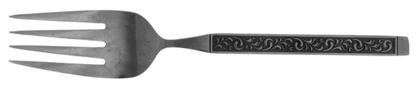 UNF63 (Stainless) Large Solid Cold Meat Serving Fork