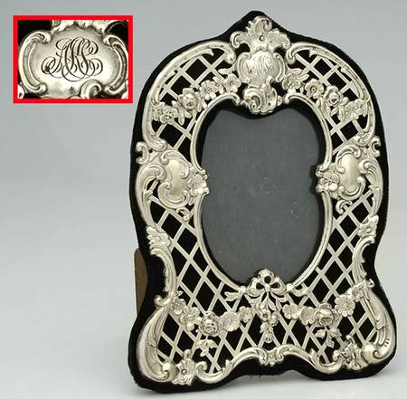 Sterling Hollowware Frame-Holds 4" X 5" Picture