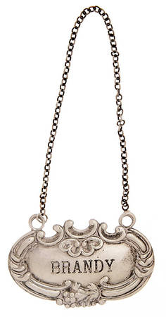 Sterling Hollowware Decanter Label