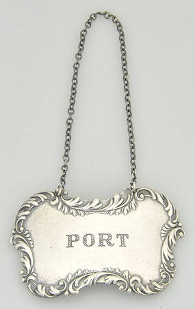 Sterling Hollowware Decanter Label