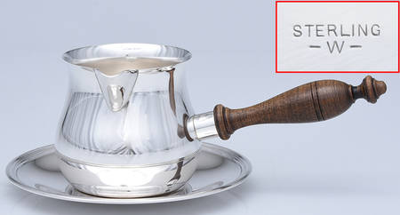 Sterling Hollowware Pipkin & Tray