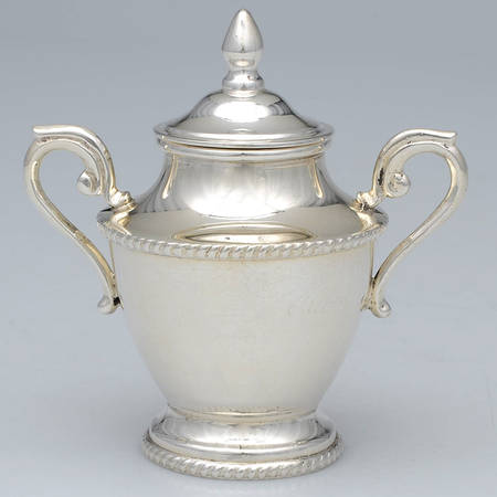 Sterling Hollowware Mini Sugar Bowl & Lid